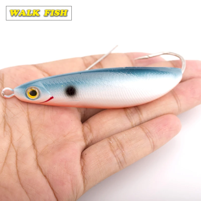 Walk Fish 1PCS Quality Minnow Fashion Spoon Baits 8.5cm 20g Freshwater Saltwater Crankbait Hard Bait Wobblers Ice Fishing Lure