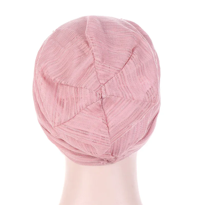 Summer thin lace turban solid cotton inner hijab caps soft breathable muslim women turbantes wrap head hijab underscarf bonnet