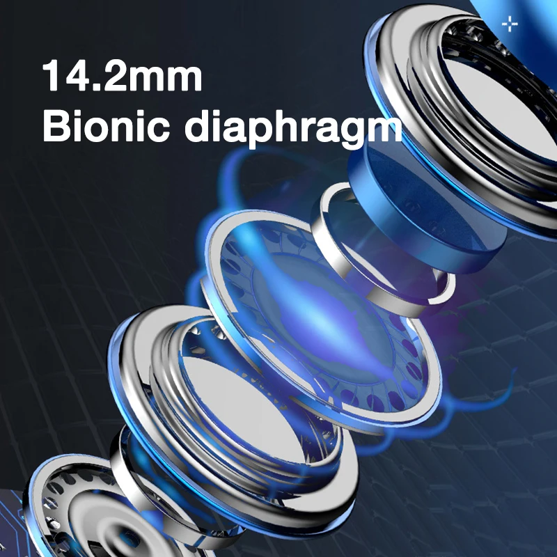 Eardeo-マイク付き9dステレオイヤホン、インイヤーヘッドフォン、ベースイヤフォン、電話ヘッドセット