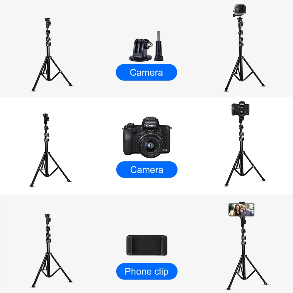 Phone Tripod Stand Selfie Stick Video Phone Live Universal Tripod with Bluetooth Camera Photography Stand for TIik Tok Youtube