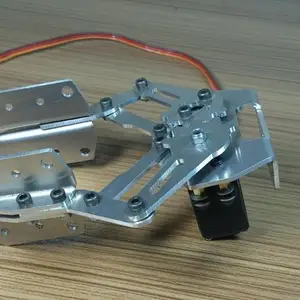 الفضة سبائك الألومنيوم مخلب روبوت الذراع الروبوتية اليد المعدنية مع MG996R مضاعفات لقطع غيار لعبة قضيب تصميم اردوينو DIY أفضل 12 مبيعات ذراع روبوتية صناعية - No10