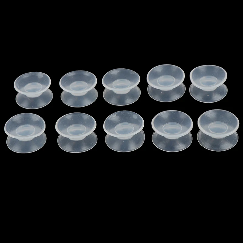 New 10 Pcs Double Sided Suction Cup - Sucker Pads For Glass, Plastic Suction Cup Pvc Plastic Small Suction Cup Without Trace