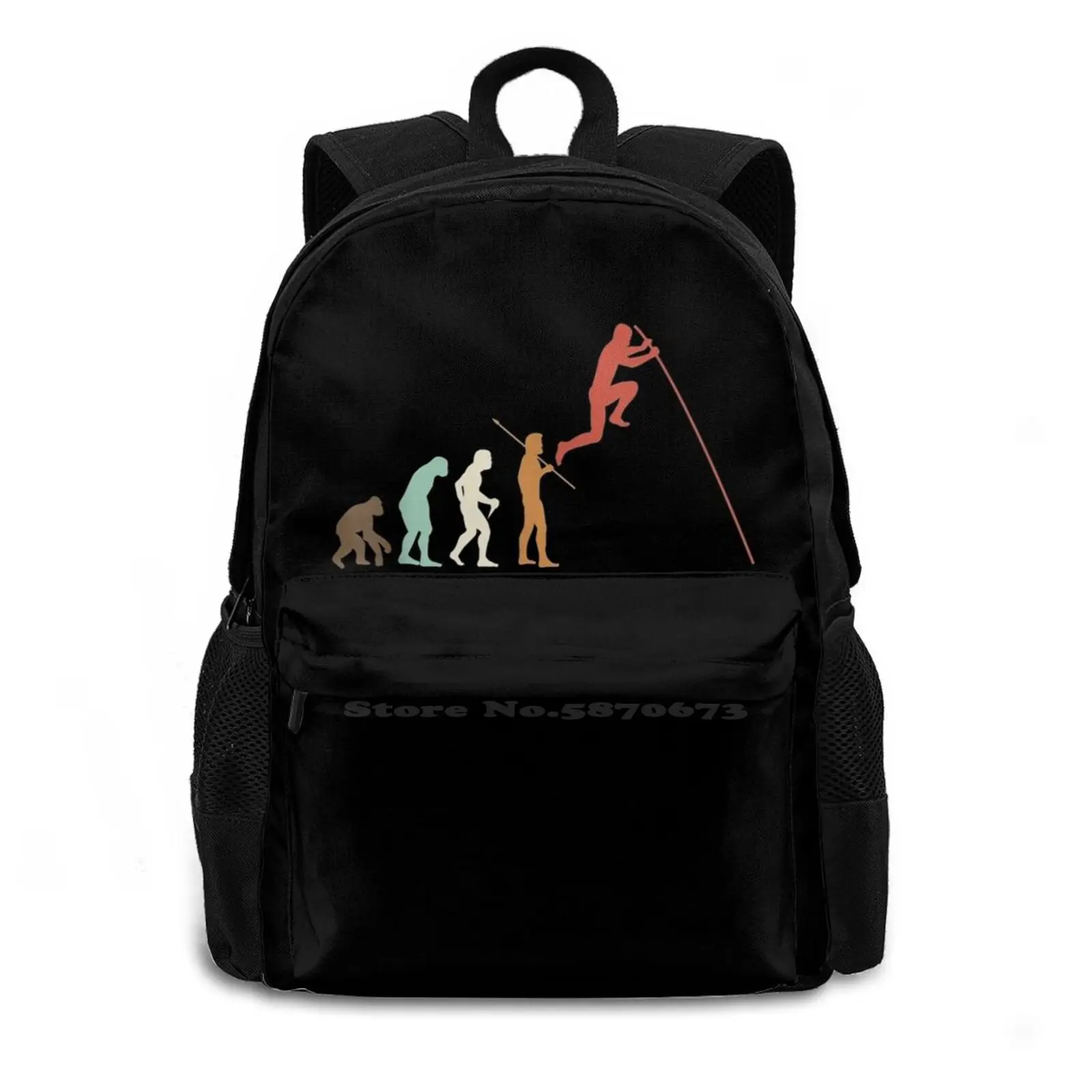 Evolution Pole Athlete Gymnastics High Jump Ing School Bag Big Capacity Backpack Laptop 15 Inch Evolution Pole Athlete