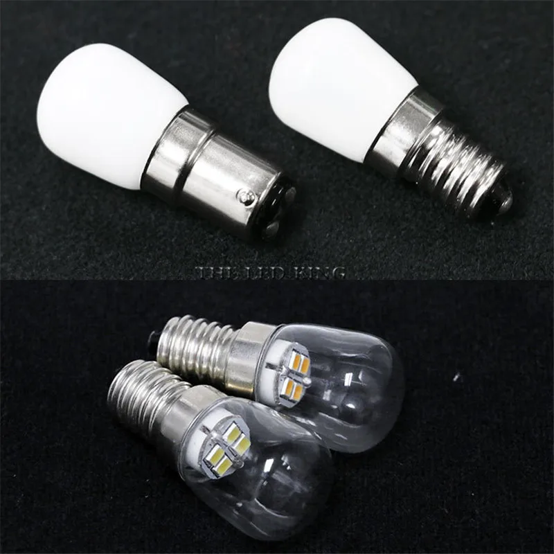 Mini Tủ Lạnh Nhạt E14 E12 Đèn LED 3W COB Kính Mờ AC 220V Đèn Trợ Sáng Bóng Ngăn Đông Tủ Lạnh đèn Chùm Bóng Đèn LED