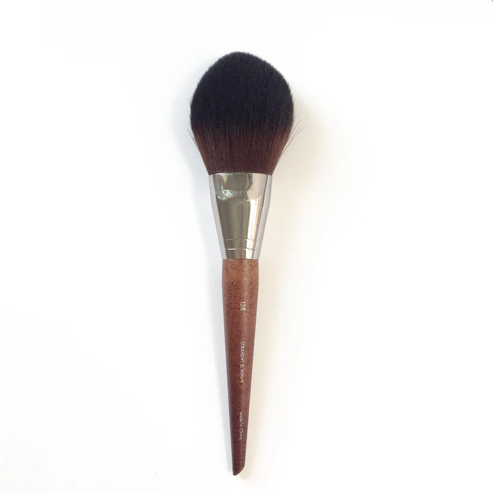 PRECISION POWDER Makeup Brush 128 - Perfect for Any Loose and compact powders Blush Beauty Cosmetics Brush Blender Tool