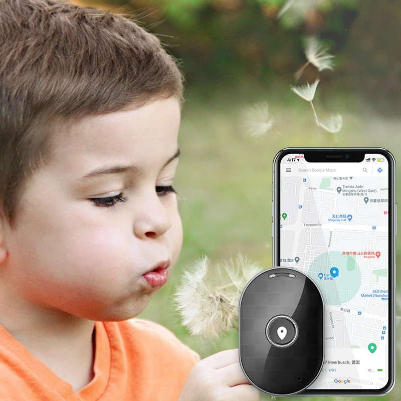 Factory Micro Children GPS Tracker Necklace Elderly Alarm Tracking Locator GSM Sim Card Personal Mini Finder