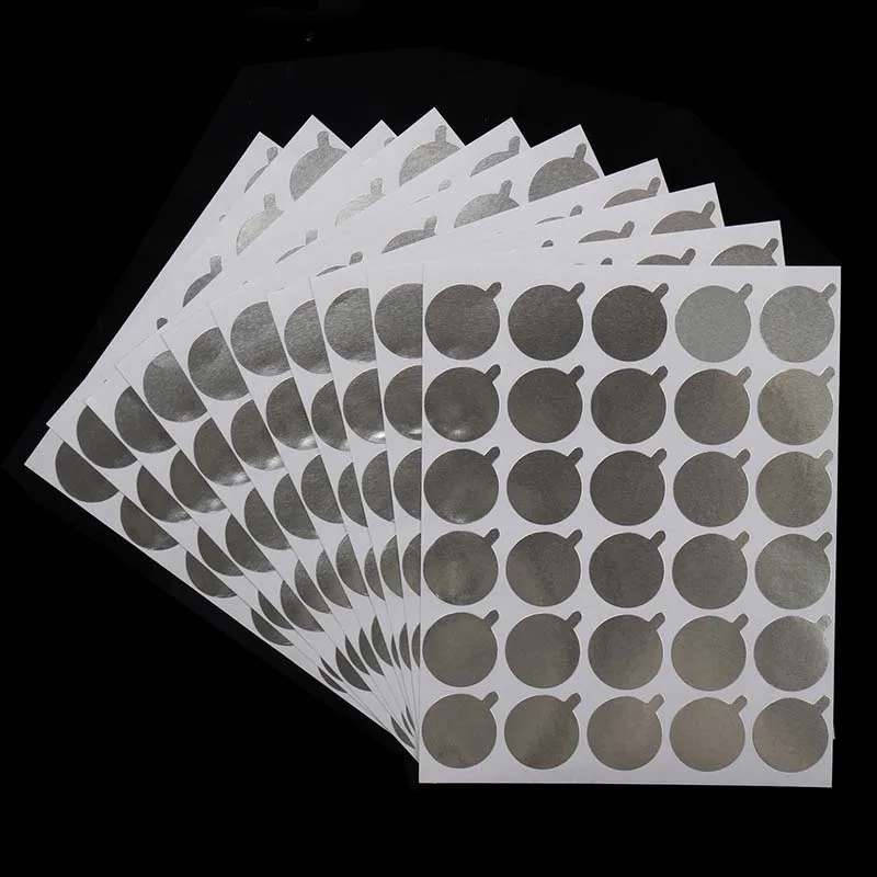 300Pcs Disposable Eyelash Glue Holder Foil Pallet Eyelash Extension Glue Pads Lashes Stickers Stand on Eyelash Jade Stone