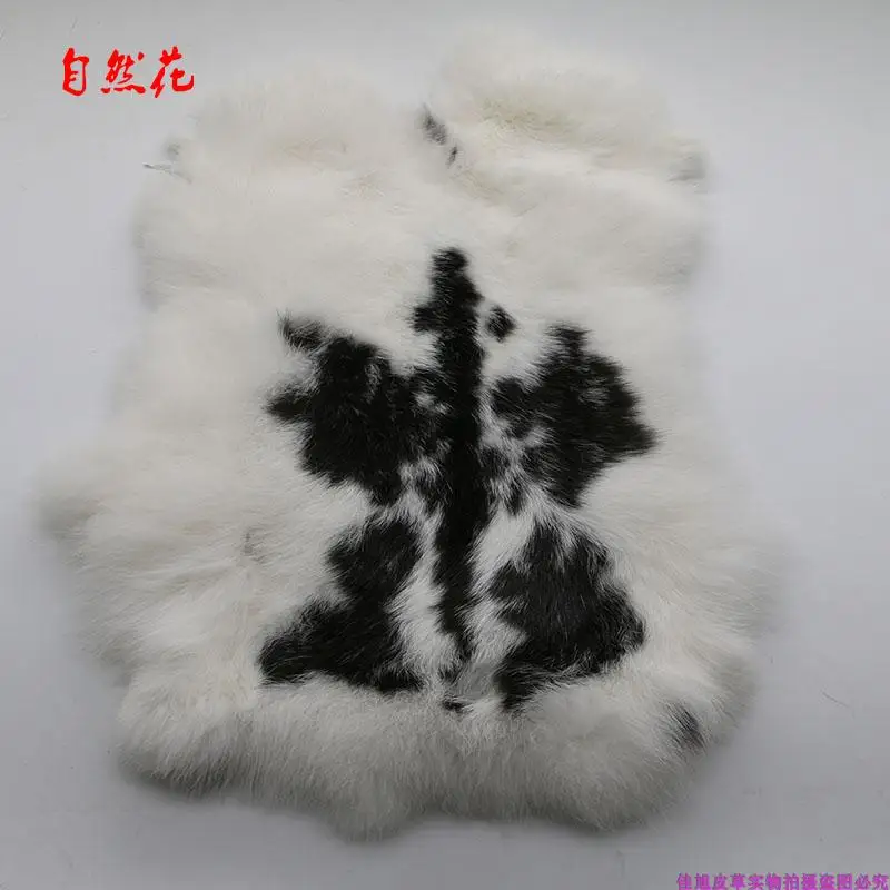 Nature Real Genuine Rabbit Fur Sale By Whole Piece Fluffy Rabbit Leather Fur Home Decoration Clothing Accessories High Quality