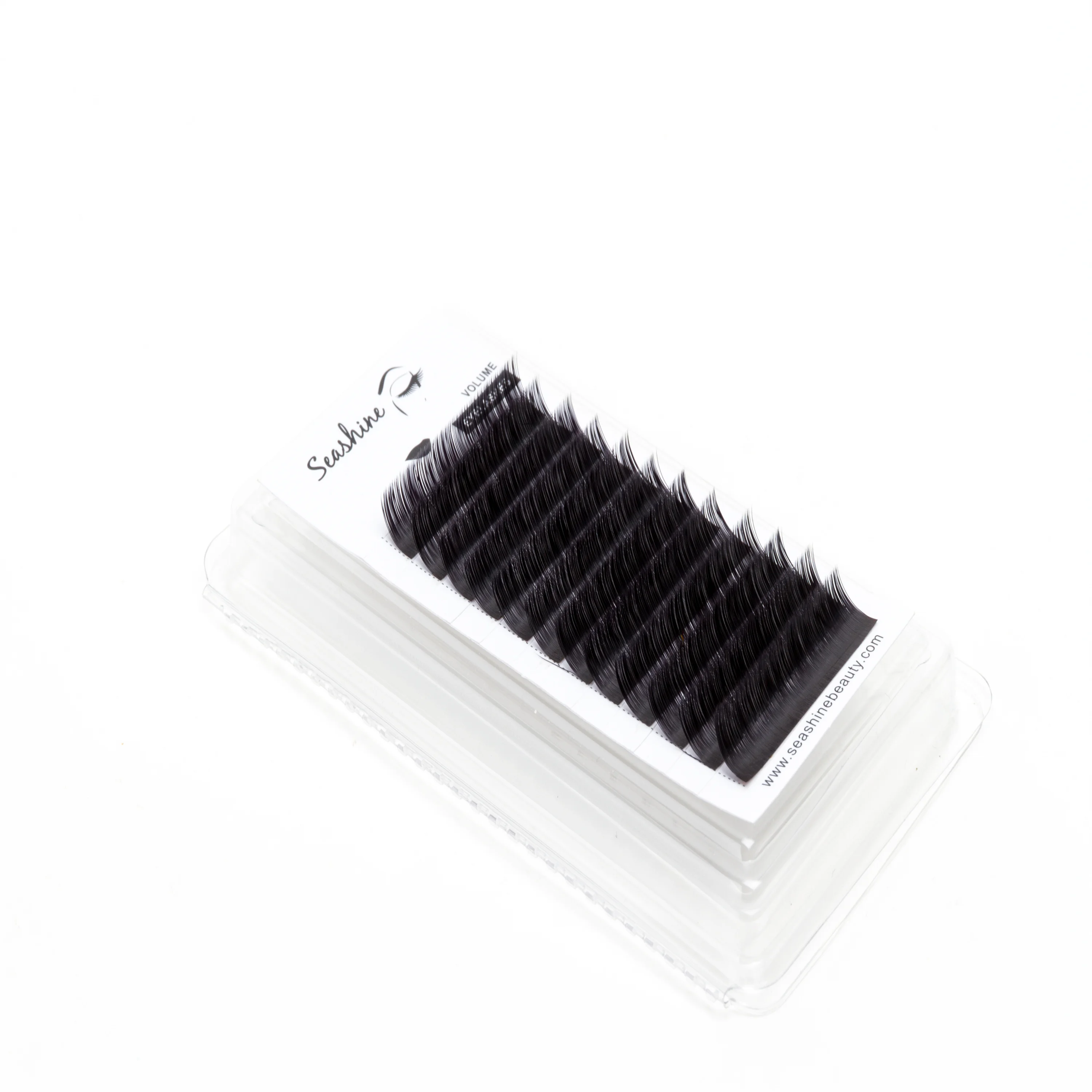 

Seashine Flat Ellipse Eyelashes Split Tips Shaped Soft Natural Soft Magnetic Lashes Matte Eyelash Extension