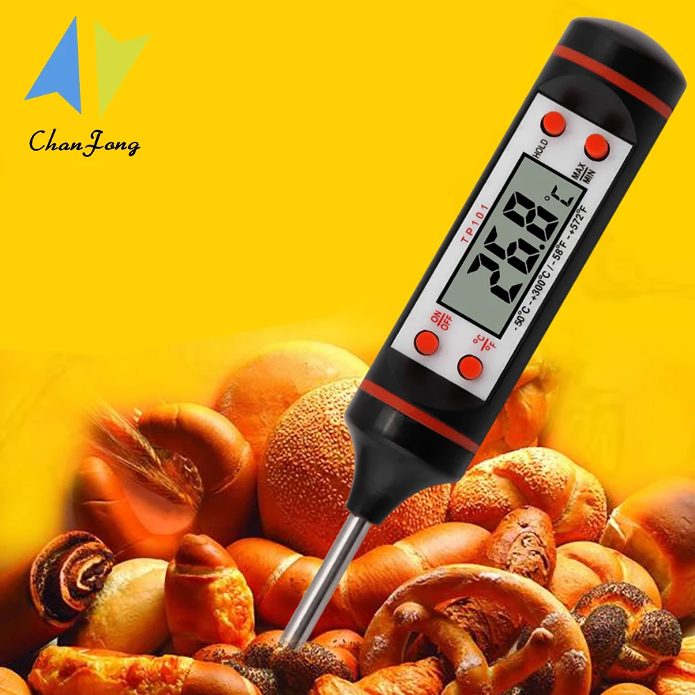 New Kitchen Digital Cooking Thermometer Food Meat Instant Read Thermometer Tools For BBQ Picnic Grill Food -50 To +300 Degree