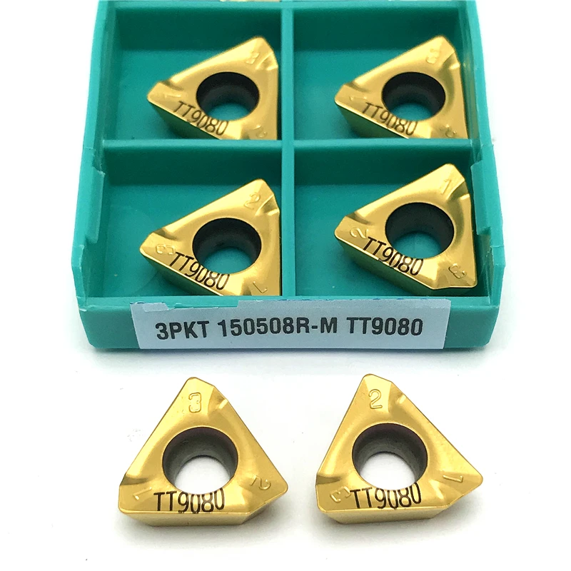 3PKT 100408 R 3PKT 150508 R-M TT9080 Твердосплавные вставки Фрезерный токарный инструмент Сменный инструмент с ЧПУ Высококачественные токарные инструменты Режущая пластина
