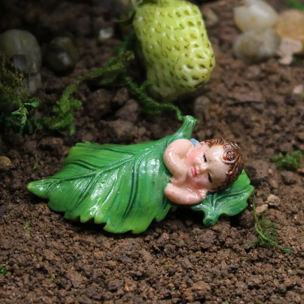 Flower Fairy Character Figurine Resin Garden Simulation Flower Pot Succulent Decor Outdoor Gardening Decoration