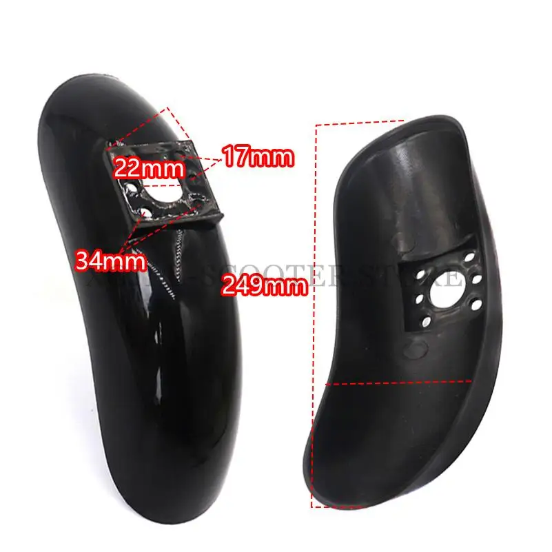 10 Inch Electric Scooter Front  Fender ABS Plastic Parts E-bike Replaceable Accessories Mudguard