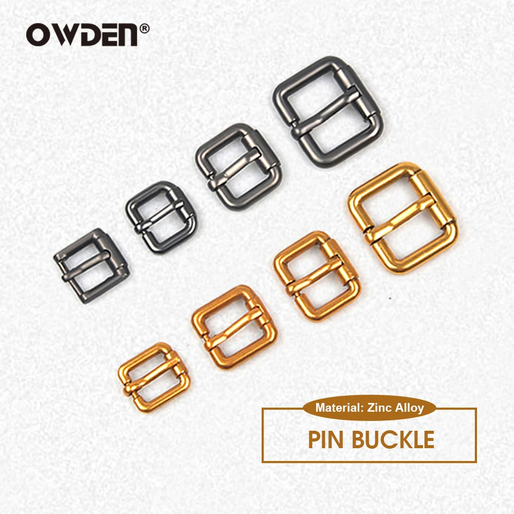 OWDEN Fibbie a rullo Spille a scatto Cinghie da polso resistenti in metallo Cintura Web Regolazione Anelli rettangolari