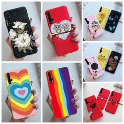 For Honor 20 Case Cartoons Love Heart TPU Funda For Huawei Honor 20 Pro Lite YAL-L21 YAL-L41 20S MAR-LX1H Back Cover Phone Case
