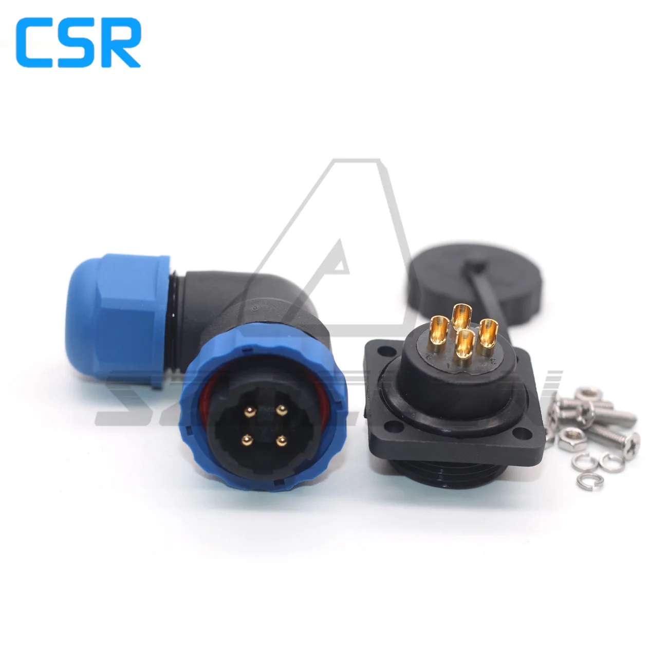 SD20 1 2 3 4 5 6 7 8 9 10 12 14pin Right Angle Waterproof Connector Male Plug And Female Socket IP68 CE SGS ROHS Certification