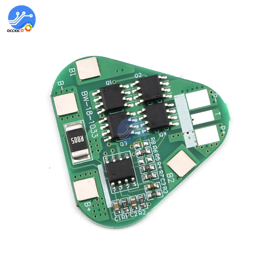 Bms 3S 4A 10.8V 12.6V 18650 Li-ion Lithium Battery Charge Protection Board Power Bank Cell PCB Balancer Equalizer for Motor