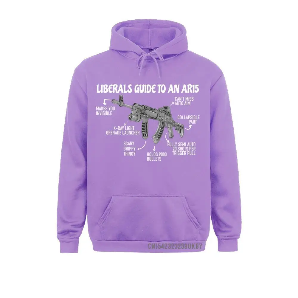 Men Long Sleeve Liberals Guide To An AR15 Funny Anti Liberal Pro Gun AR15 2A Hoody Sweatshirts Design Hoodies Sportswears