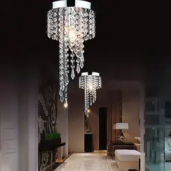 Modern simple crystal chandelier led lamp high quality LED lighting crystal chandeliers led E14 220V lustre pendant/droplight