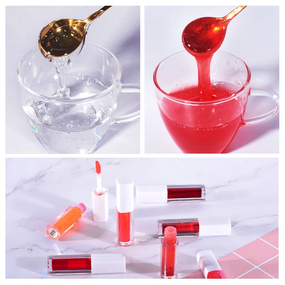 New 10ml Liquid Pigment for Lip Gloss Color Pigment Dyeing Colorant Water Oil Double Use Lipglos Diy Slime Candy Bake Ice Cream