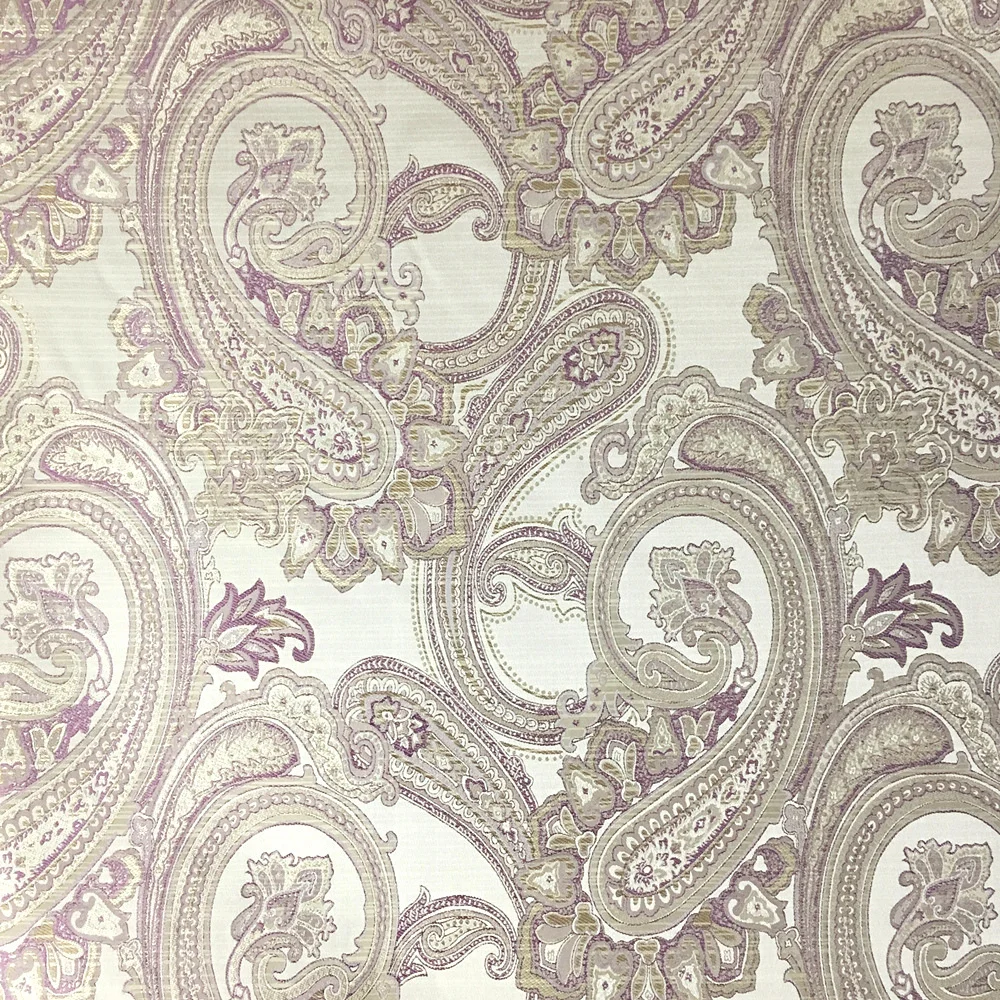 Vintage Paisley Jacquard tessuto marrone viola tappezzeria divano panno mobili biancheria da letto interno poltrona tessuto 140cm confezione da 1