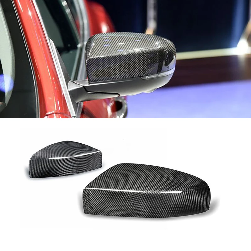 

Replace For Maserati Ghibli 2014-15 Dry Carbon Fiber Side Rear View Mirror Cover Trim Car Accessories For Quattroporte 2013-15