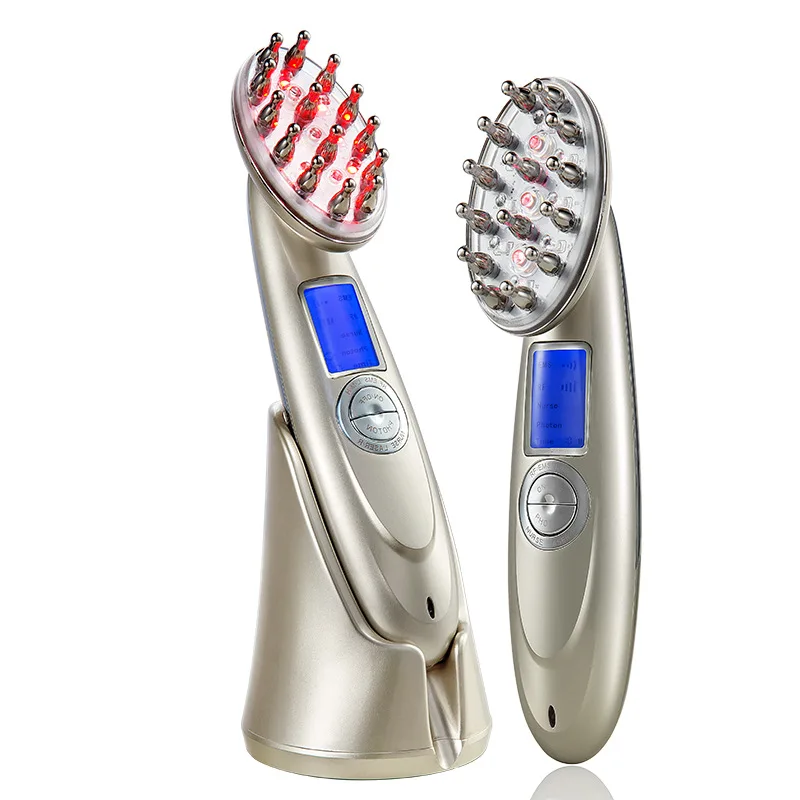 Electric Scalp Massager Comb Massage Brush Rechargeable Laser Hair Growth Comb Hair Loss Treatment Comb Equipment