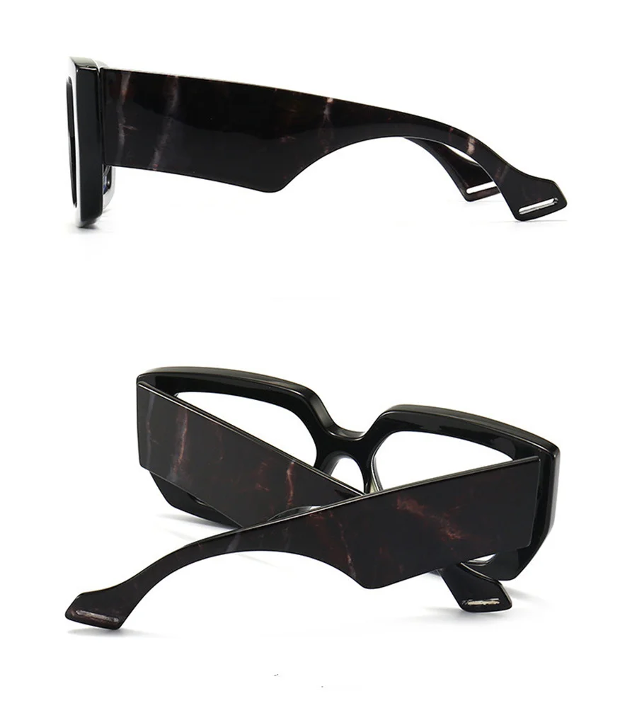 Neue Fashion Square Frauen Brille Rahmen Luxus Klar Anti-Blu-Ray Frühling Scharnier Breite Beine Brillen Männer Optische Polygon rahmen – Detail 10