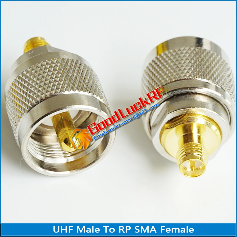 Uhf PL259 SO239 Naar Rp Sma Connector Coax Socket Uhf Male Naar Rp Sma Vrouwelijke Plug Uhf-Rp Sma messing Rechte Rf Coaxiale Adapters