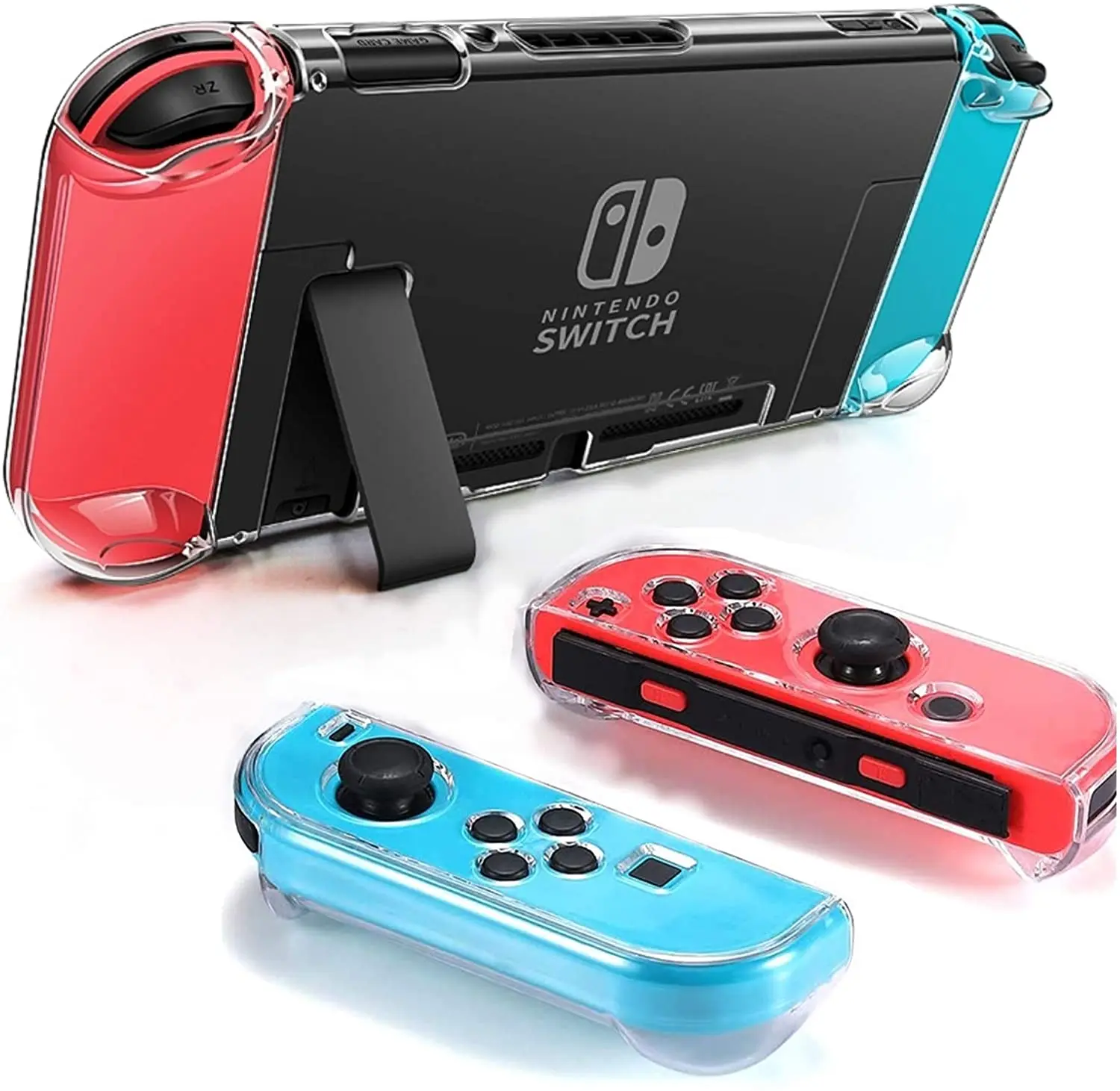 

Dockable Clear Case for Nintendo Switch, Protective Case Cover for Nintendo Switch and Joy-Con Controller- Crystal Clear