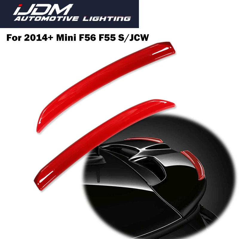 

For MINI COOPER F55 F56 S / JCW 2014-up Carbon Fiber Pattern Style Car Rear Wing Trim Spoiler Extension Lip Fins Car Accessories