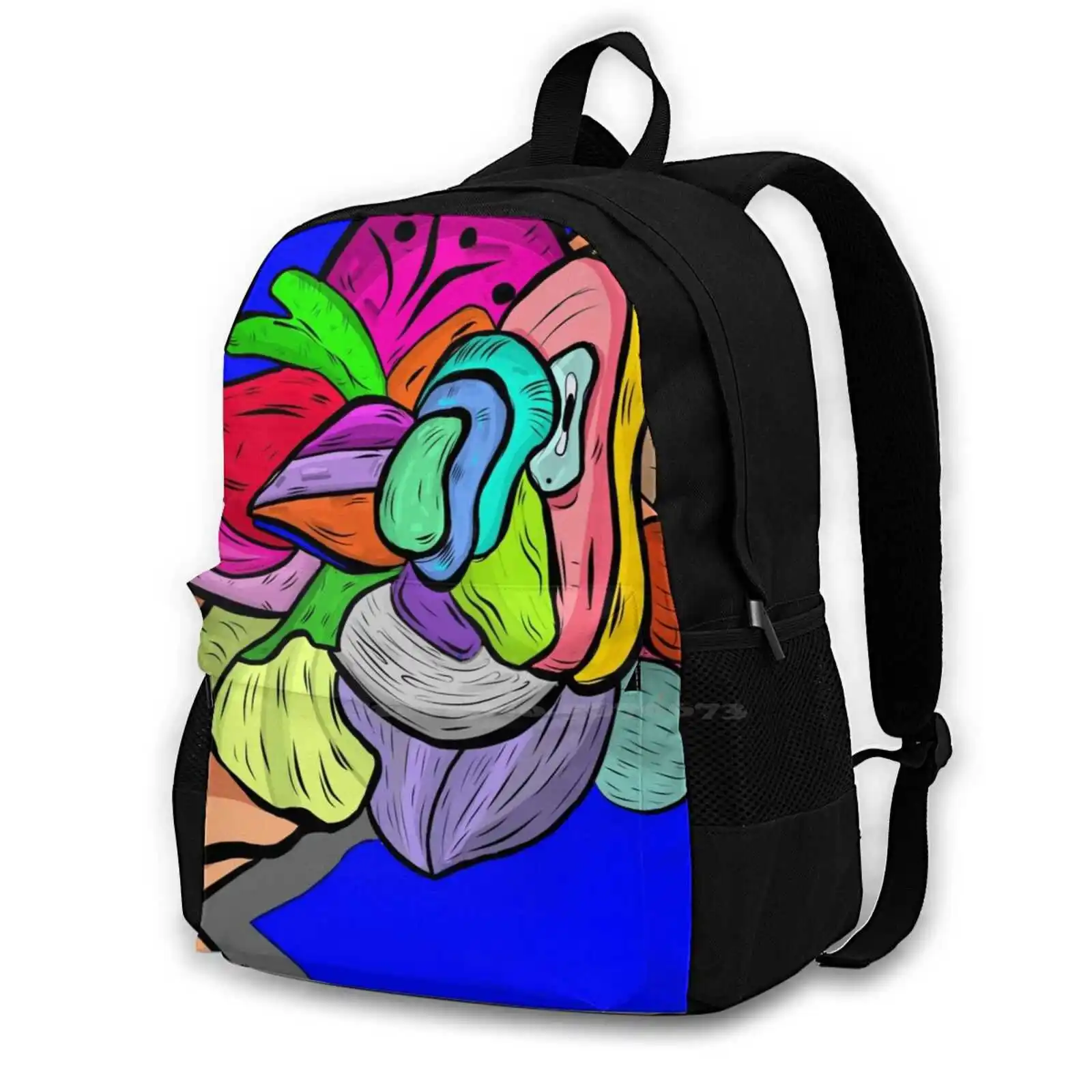 The Evolution Of Life Art Women Men Teens Laptop Travel School Bags Life Is Precious Cute Cartoons On A Hand Nice To Meet You