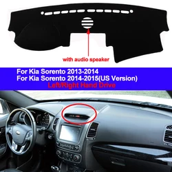 Car Auto Inner Dashboard Cover Dash Mat Cape Carpet Dashmat Pad Cushion 2 Layers For Kia Sorento 2013 2014 LHD RHD