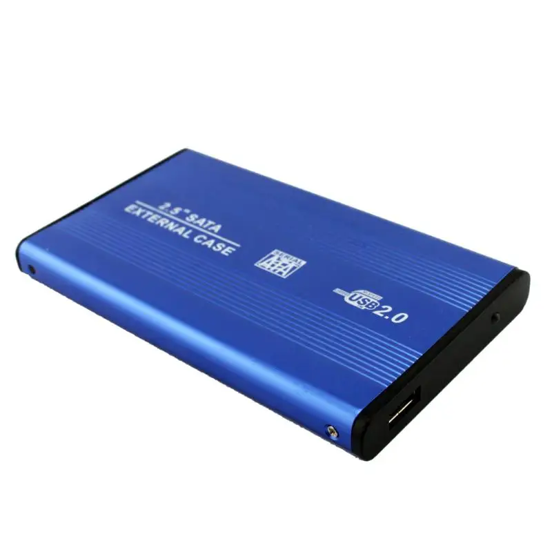 VODOOL Paduan Aluminium 2.5 Cm HDD Case USB 2.0 untuk SATA Hard Drive Eksternal Enclosure 2.5 "HDD SSD hard Disk Case Kotak