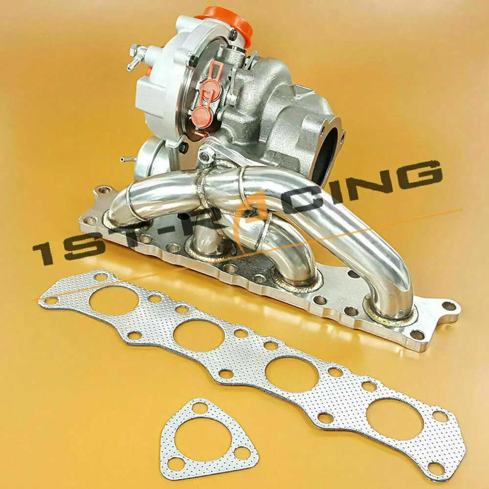 F21L 6+6 Billet Upgraded Turbo + Exhaust Manifold For Audi A4 B5 B6 VW Passat 3B2 3B3 1.8T