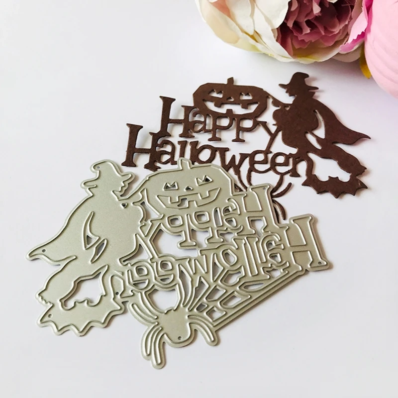 2022 nuovo 3 pz/set Happy Halloween metallo taglio muore Stencil Scrapbooking fai da te Album Stamp