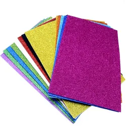 10 Sheets/bag 20X30 Cm Glitter Foam Paper Sparkles Paper for Kid's Handcraft Craft Paper-Cut Scrapbook Material Decoration Paper