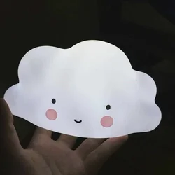 Cute Cloud LED Night Light Kids Bedside Lamp Battery Operated Bedroom Room Decoration Cloud Nightlight For Kid Children Gifts