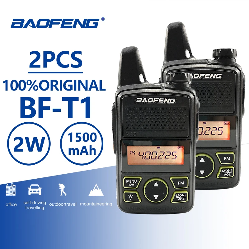 

2 шт., детская мини-рация Baofeng UHF 400-470 МГц