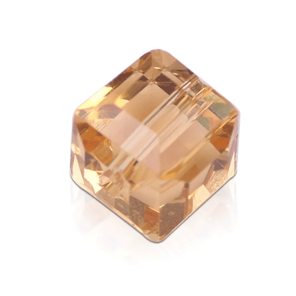 20Pcs Lampwork Glass Cube Beads Red 10mm Faceted Square Beads DIY Making Cristaux Bijoux Accessoires Couture Wholesale In Bulk