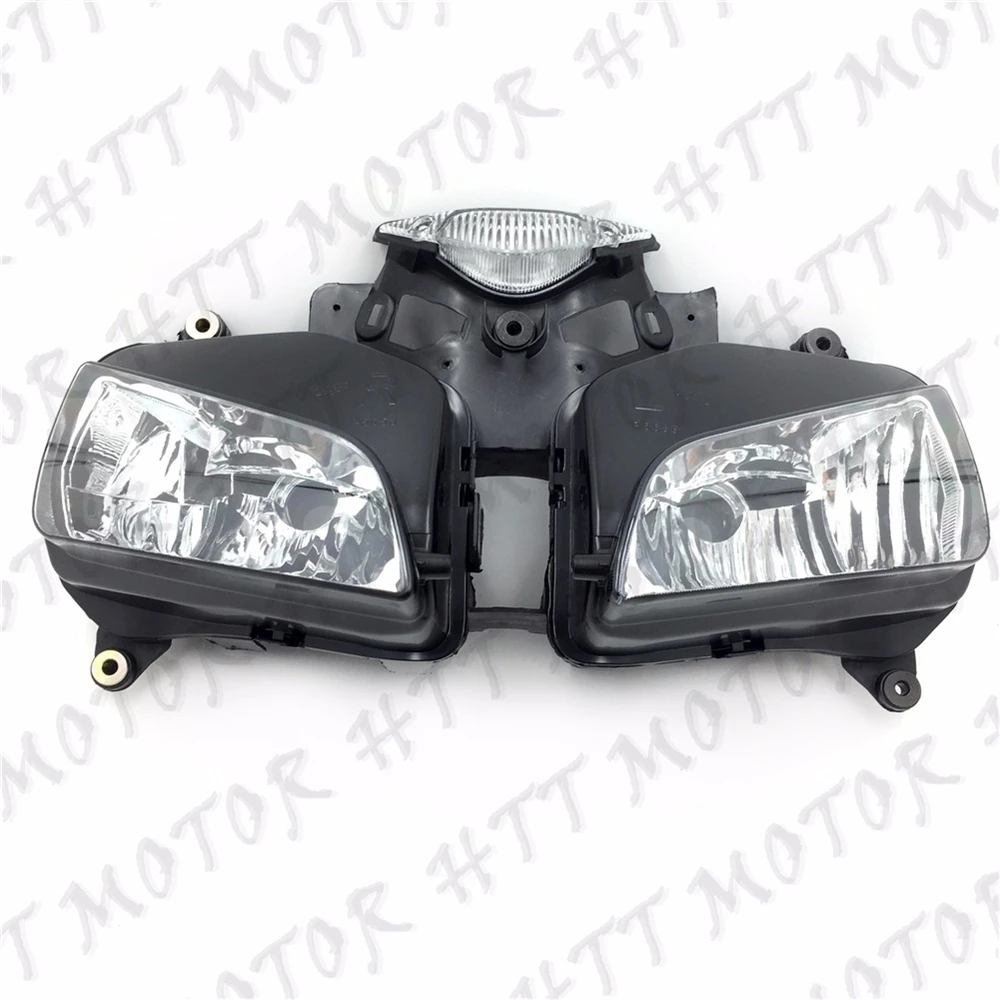 FOR 2004-2007 HONDA CBR 1000RR 1000 RR 2005 2006 Black Aftermarket Motorcycle Parts HEADLIGHT HEAD LAMP ASSEMBLY