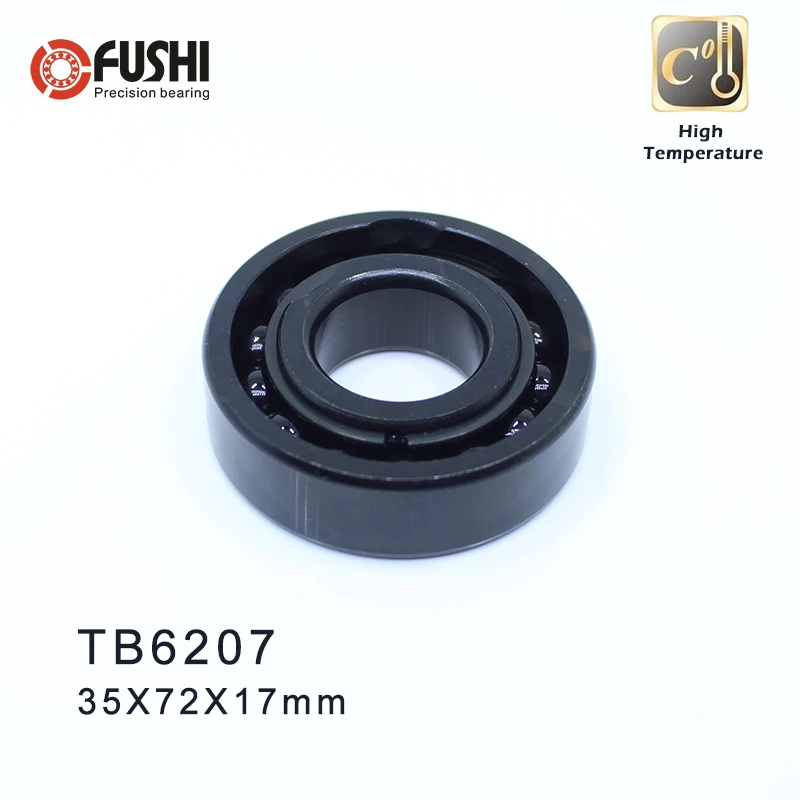 6207 High Temperature Bearing 35*72*17 mm ( 2 Pcs ) 500 Degrees Celsius Full Ball Bearing