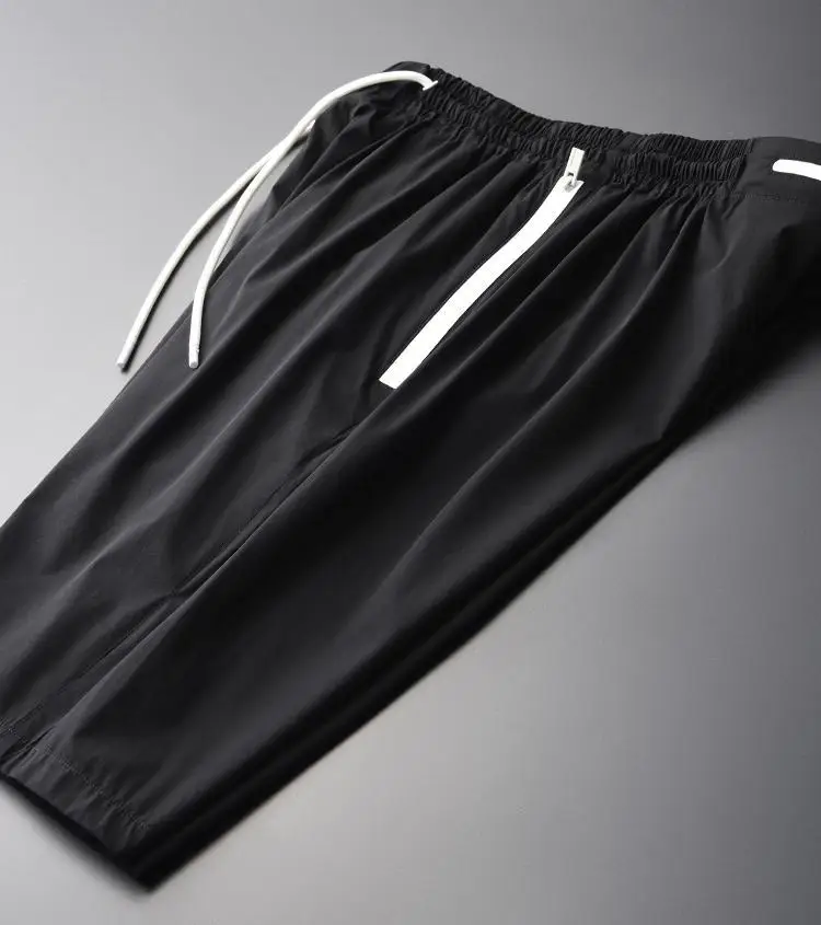 

Summer Male Shorts Plus Size 4xl Luxury Silky Quick-dry Ventilate Trousers Fashion Casual Sports Men Short Pant