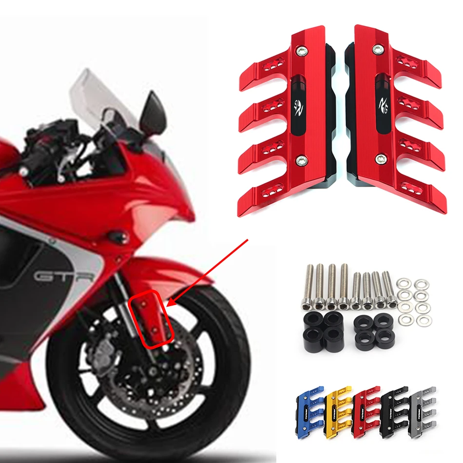 For HYOSUNG GT250R GT650R GT 650R 250R Motorcycle Mudguard Front Fork Protector Guard Block Front Fender Slider Accessories