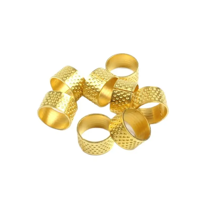 5 pz/lotto ditale in metallo cucito strumenti fai da te anello d\'oro protezione per le dita casa quilting strumenti artigianali per cucire