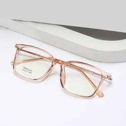 Logorela Square Glasses Frame 8161 Woman Men Glasses Retro Myopia Optical Frames Metal Clear Lenses Black Eyeglasses Oculos
