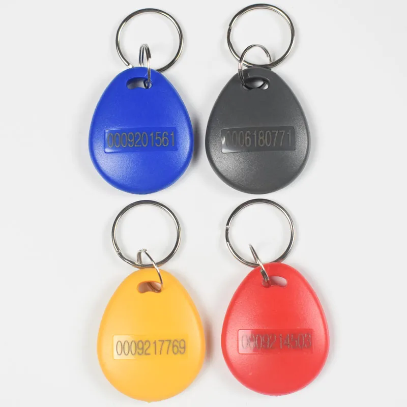 10 Pçs/lote 125 Khz TK4100 RFID Proximidade EM ID EM4100 Cartão Token Tags Chave Keyfobs para Controle de Acesso Comparecimento do Tempo