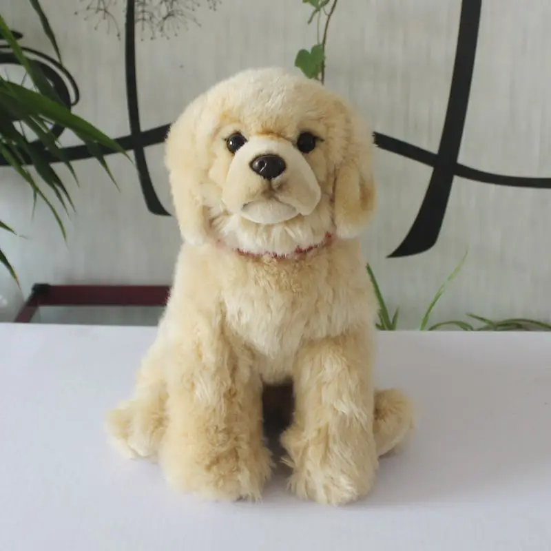 quality simulation animal Labrador Retriever plush doll mini Puppy dog Plush Toy for children gift decoration 32cm DY50753