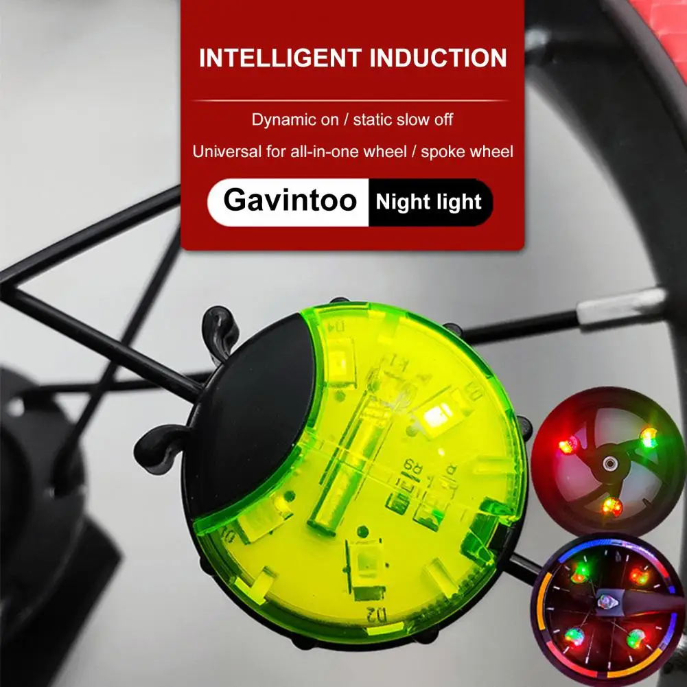 Widely Application  Exquisite Intelligent Ladybug Wheel Light Three Fixed Ways Ladybug Hub Light Multi Use   for Outdoor