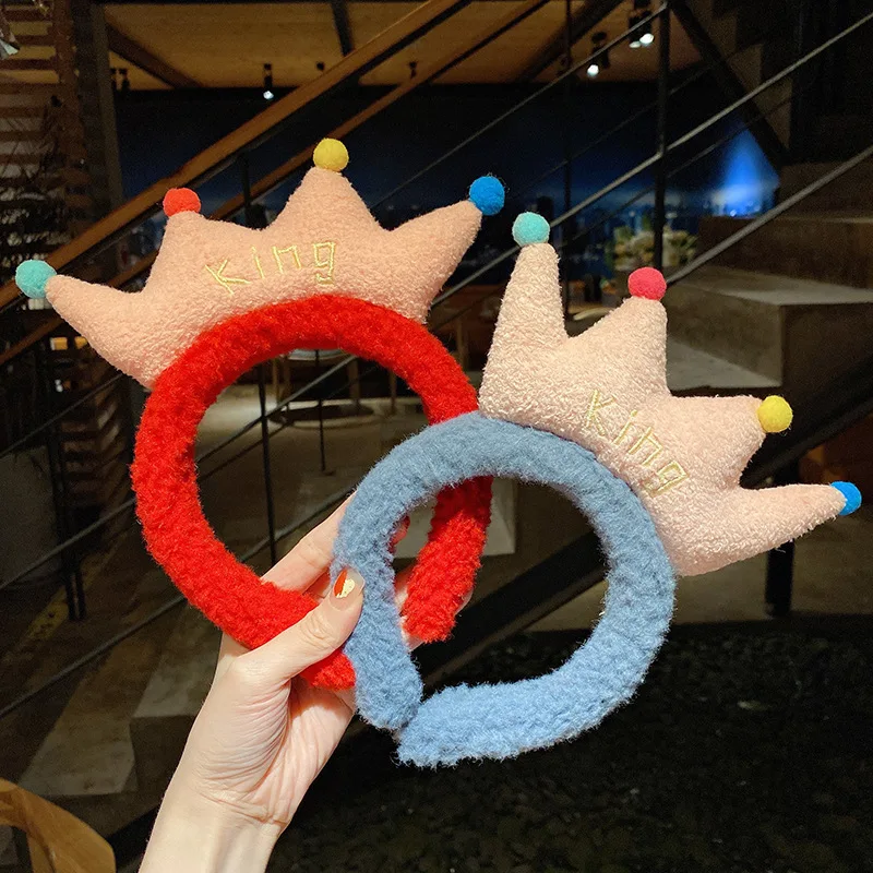 Cute Flower Lamb Wool Hairbands Kids Lovely Rabbit Bear Animal Ear Headband Cosplay Ornament Hoops Band Fashion Hair Accessories